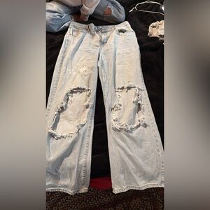 Forever 21 distressed Light Blue Jeans